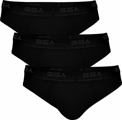 GSA MEN'S BRIEF 3PACK 17-1206-01 Μαύρο