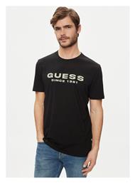 Guess Ανδρικό T-shirt Κοντομάνικο Μαύρο