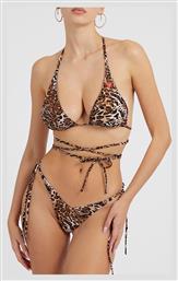 Guess Bikini Τριγωνάκι Animal Print Καφέ