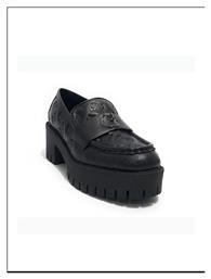 Guess Δερμάτινα Γυναικεία Loafers σε Μαύρο Χρώμα