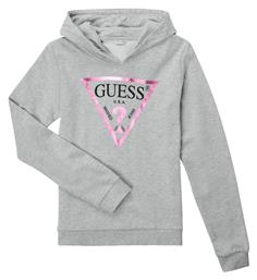 Guess Fleece Παιδικό Φούτερ με Κουκούλα Γκρι