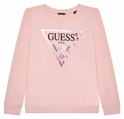 Guess Fleece Παιδικό Φούτερ Ροζ