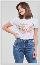 Guess Γυναικείο T-shirt Floral Λευκό