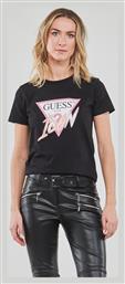 Guess Γυναικείο T-shirt Μαύρο