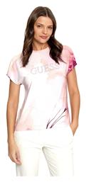 Guess T-Shirt Cream White, Ροζ
