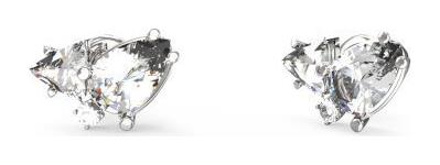 Guess Wonderlights Σκουλαρίκια Κρίκοι από Ατσάλι με Πέτρες