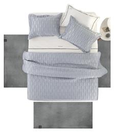 Guy Laroche Alpaca Σετ Χαλιά Κρεβατοκάμαρας Γούνινα Anthracite 1176086224007 3τμχ