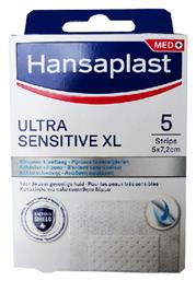 Hansaplast Αποστειρωμένα Αυτοκόλλητα Επιθέματα Ultra Sensitive XL 5x7.2cm 5τμχ