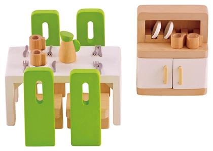 Hape Happy Family Ξύλινη Τραπεζαρία από το Moustakas Toys