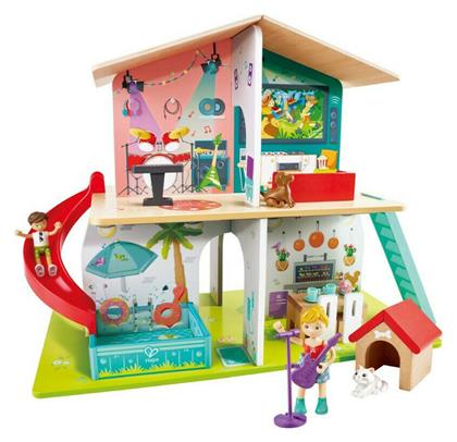 Hape Happy Family Ξύλινο Κουκλόσπιτο με Μουσική από το Moustakas Toys