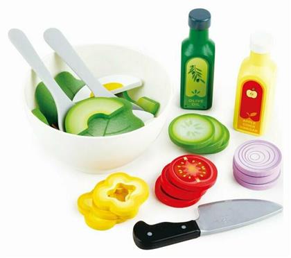 Hape Σετ Υγιεινής Διατροφής Σαλάτα από Ξύλο για 3+ Ετών