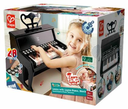 Hape Ξύλινο Πιάνο Learn with Lights για 3+ Ετών