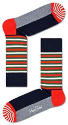 Happy Socks Half Stripe Ανδρικές Κάλτσες με Σχέδια Πολύχρωμες