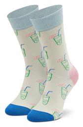 Happy Socks Lemonade Unisex Κάλτσες με Σχέδια Μπεζ