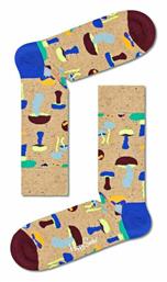 Happy Socks Mushroom Unisex Κάλτσες με Σχέδια Καφέ