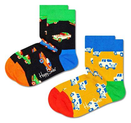 Happy Socks Παιδικές Κάλτσες Μακριές Car Πολύχρωμες 2 Ζευγάρια