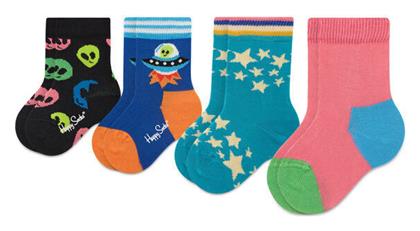 Happy Socks Παιδικές Κάλτσες Μακριές Πολύχρωμες 4 Ζευγάρια από το Modivo