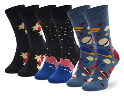 Happy Socks Unisex Κάλτσες με Σχέδια Πολύχρωμες 3Pack