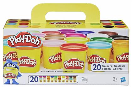 Hasbro Play-Doh 20 Βαζάκια Πλαστελίνης Super Color για 2+ Ετών από το Public