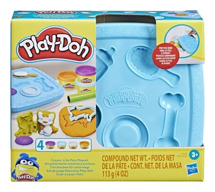 Hasbro Play-Doh Πλαστελίνη - Παιχνίδι Create and Go Pets για 3+ Ετών, 4τμχ από το BlablaToys