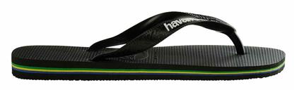 Havaianas Brasil Logo Flip Flops σε Μαύρο Χρώμα