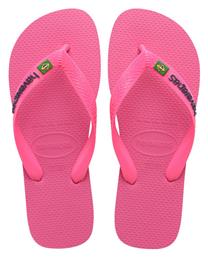 Havaianas Brasil Logo Neon Σαγιονάρες σε Ροζ Χρώμα