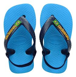 Havaianas Παιδικές Σαγιονάρες Flip Flops Μπλε Baby Brasil Logo II