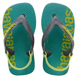 Havaianas Παιδικές Σαγιονάρες Flip Flops για Αγόρι Μαύρες Baby Logomania