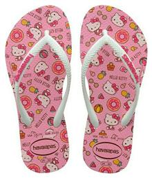 Havaianas Παιδικές Σαγιονάρες Flip Flops Λευκές Hello Kitty