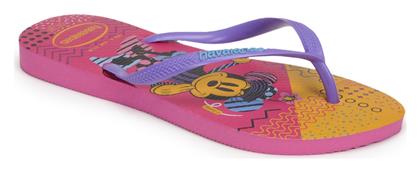 Havaianas Παιδικές Σαγιονάρες Flip Flops Minnie Μωβ Slim Disney Cool από το Spartoo