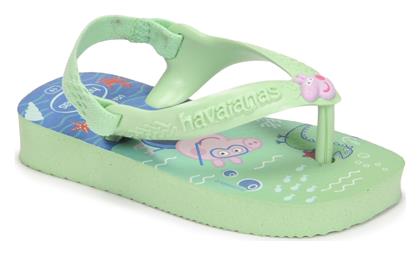 Havaianas Παιδικές Σαγιονάρες Flip Flops Peppa Pig Πράσινες από το Spartoo