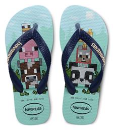 Havaianas Παιδικές Σαγιονάρες Γαλάζιες Kids Minecraft