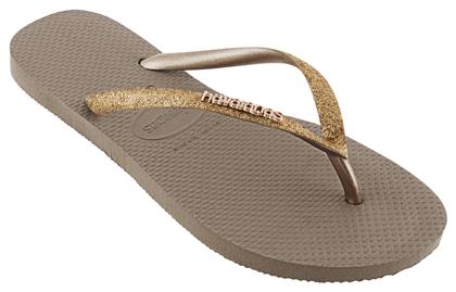 Havaianas Slim Glitter Σαγιονάρες σε Χρυσό Χρώμα