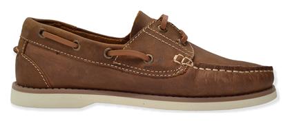 Hawkins Δερμάτινα Ανδρικά Boat Shoes σε Ταμπά Χρώμα