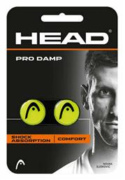 Head Damp Pro 285515 Αντικραδασμικό Ρακέτας Τένις σε Κίτρινο Χρώμα 2τμχ