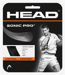 Head Sonic Pro Χορδή Τένις Μαύρη 12m, Φ1.30mm από το DealsShop