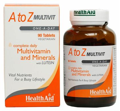 Health Aid A To Z Multivit Βιταμίνη για Ενέργεια 90 ταμπλέτες