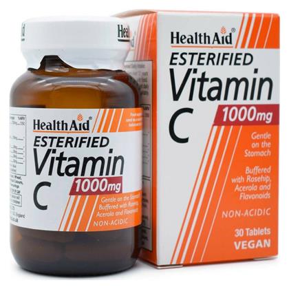 Health Aid Esterified Vitamin C Βιταμίνη για Ενέργεια & Ανοσοποιητικό 1000mg 30 ταμπλέτες από το Pharm24