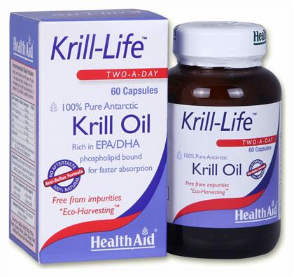 Health Aid Krill Life Two A Day Krill Oil Κατάλληλο για Παιδιά 60 κάψουλες από το Pharm24