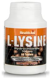 Health Aid L-Lysine 500mg 60 ταμπλέτες από το Pharm24