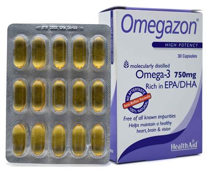 Health Aid Omegazon Ιχθυέλαιο 750mg 30 κάψουλες από το Pharm24