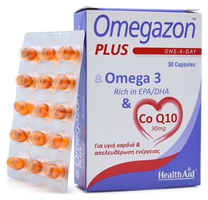 Health Aid Omegazon Plus One A Day Omega 3 & CoQ10 Ιχθυέλαιο 30 κάψουλες από το Pharm24