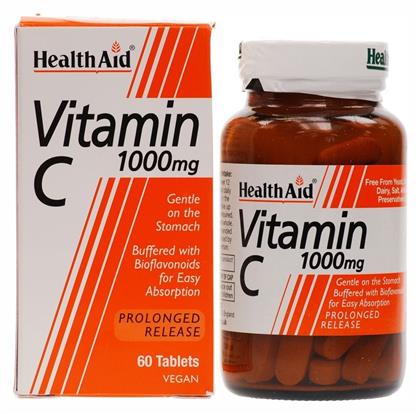 Health Aid Vitamin C Bioflavonoids 60 tabs Βιταμίνη για Ενέργεια & Ανοσοποιητικό 1000mg 60 ταμπλέτες