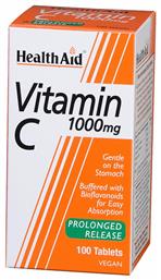 Health Aid Vitamin C Βιταμίνη για Ενέργεια & Ανοσοποιητικό 1000mg 100 φυτικές κάψουλες