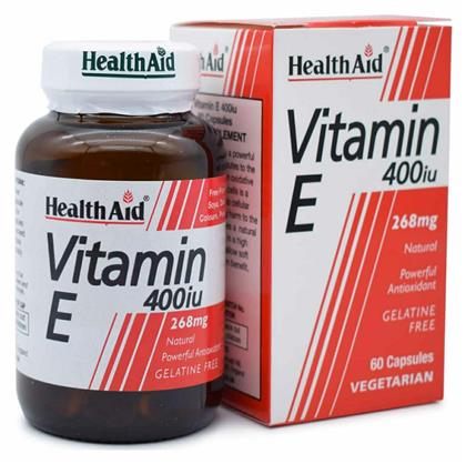 Health Aid Vitamin E Βιταμίνη για Αντιοξειδωτικό 400iu 268mg 60 φυτικές κάψουλες από το Pharm24