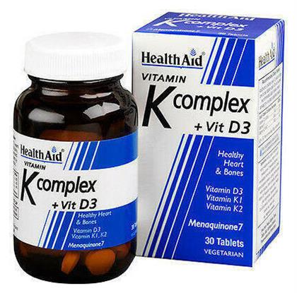 Health Aid Vitamin K Complex + Vit D3 30 κάψουλες