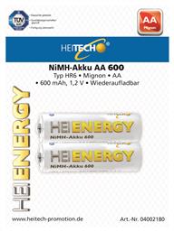 Heitech AA 600mAh (2τμχ)