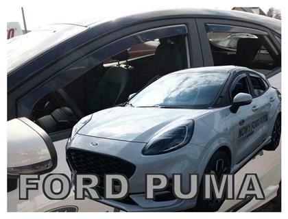 Heko Σετ Ανεμοθραύστες Αυτοκινήτου Μπροστινοί και Πίσω Σκούρο Φιμέ για Ford Puma 5D 2019+ 4τμχ