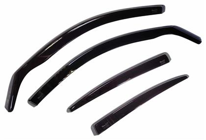 Heko Σετ Ανεμοθραύστες Αυτοκινήτου Μπροστινοί και Πίσω Σκούρο Φιμέ για Peugeot 3008 4τμχ