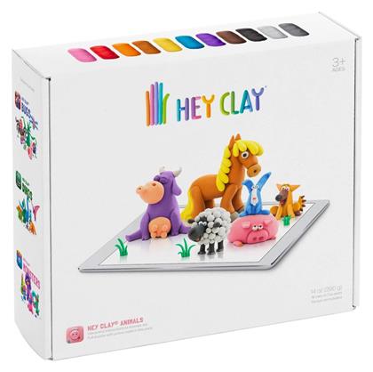 Hey Clay Claymates Ζωάκια Πολύχρωμος Πηλός 390gr από το GreekBooks